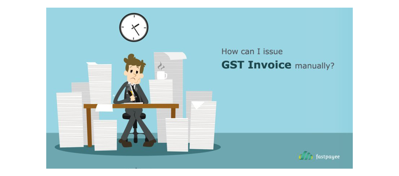 How can I issue GST invoices manually?
